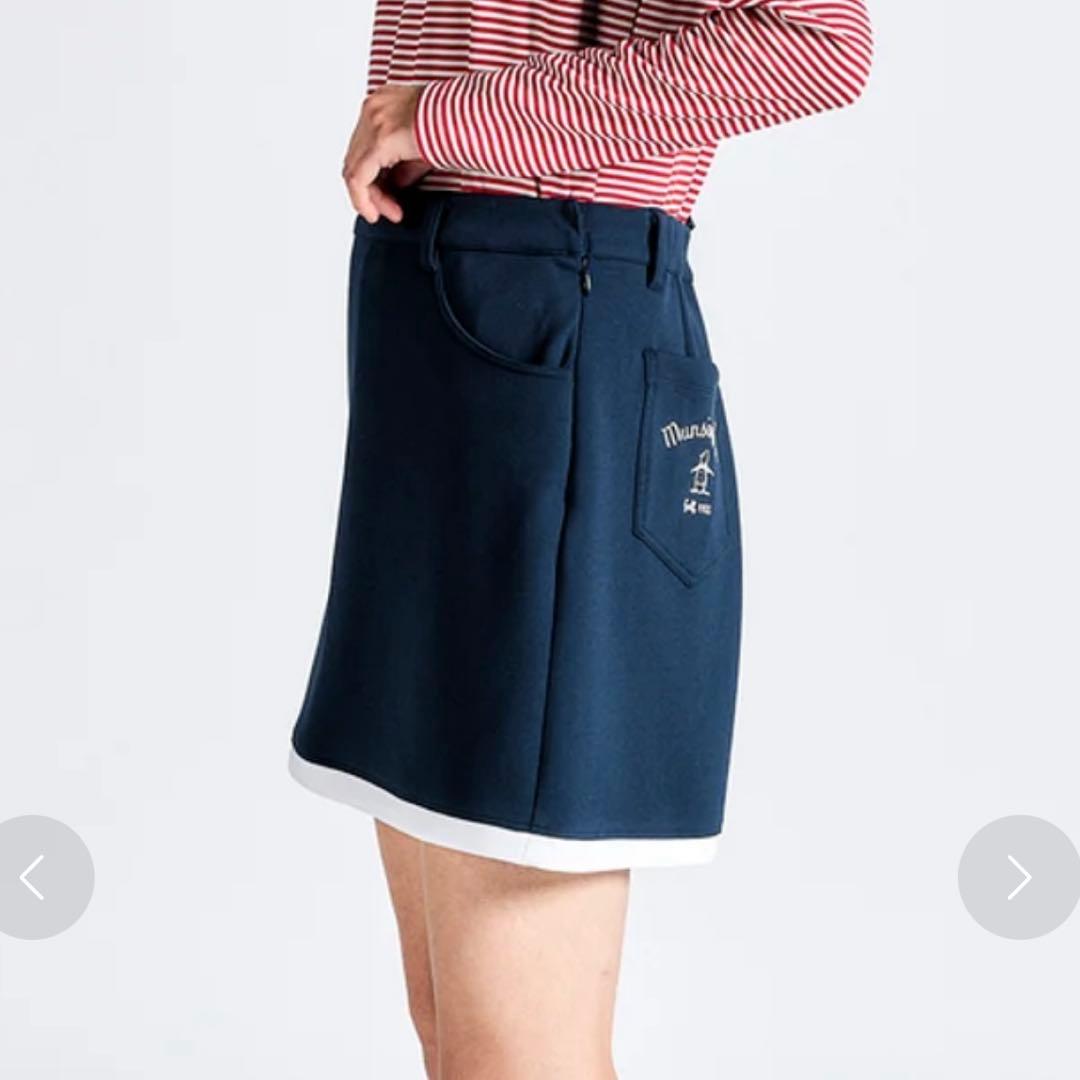 美品　Munsingwear セットアップ　ネイビー 春ゴルフ　スカート S