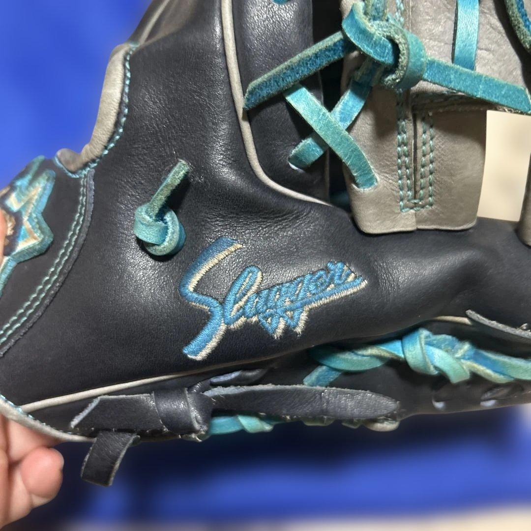 久保田スラッガー　軟式グローブ 内野手用　グリス、紐交換済み