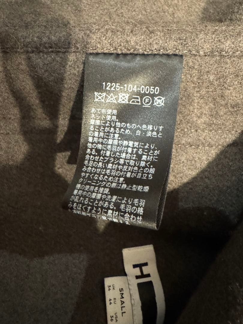 ＜H＞ウールカシミヤ メルトンカバーオール オーラリー BEAUTY&YOUTH