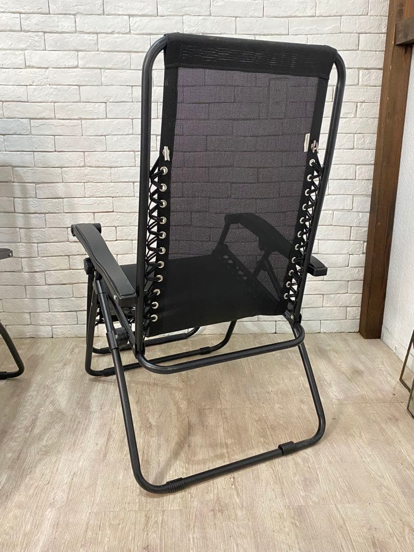 【BLACK550】定価22万　テラス　チェア　デッキ　アウトドア　椅子