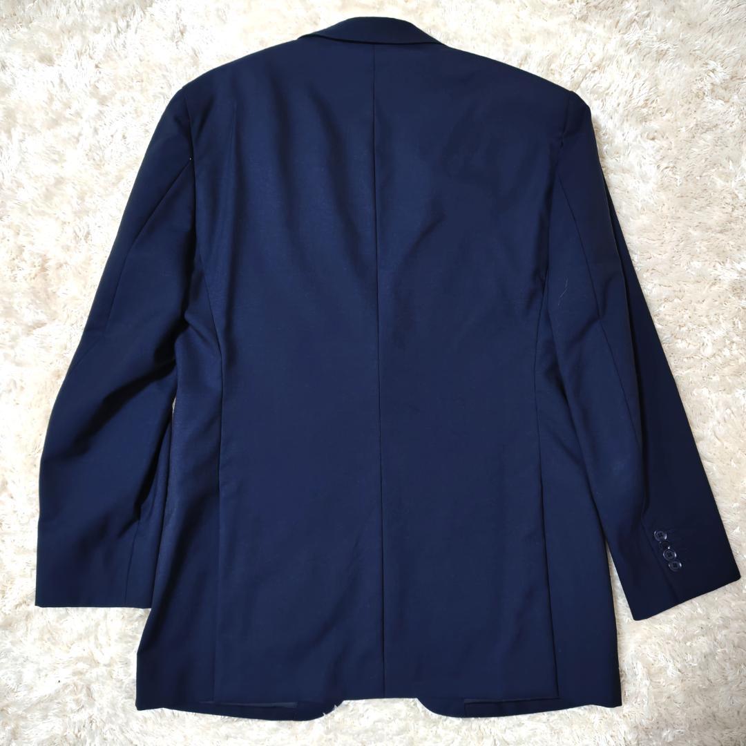 グリーンレーベルリラクシング×レダ セットアップ 48 ネイビー イタリア製生地