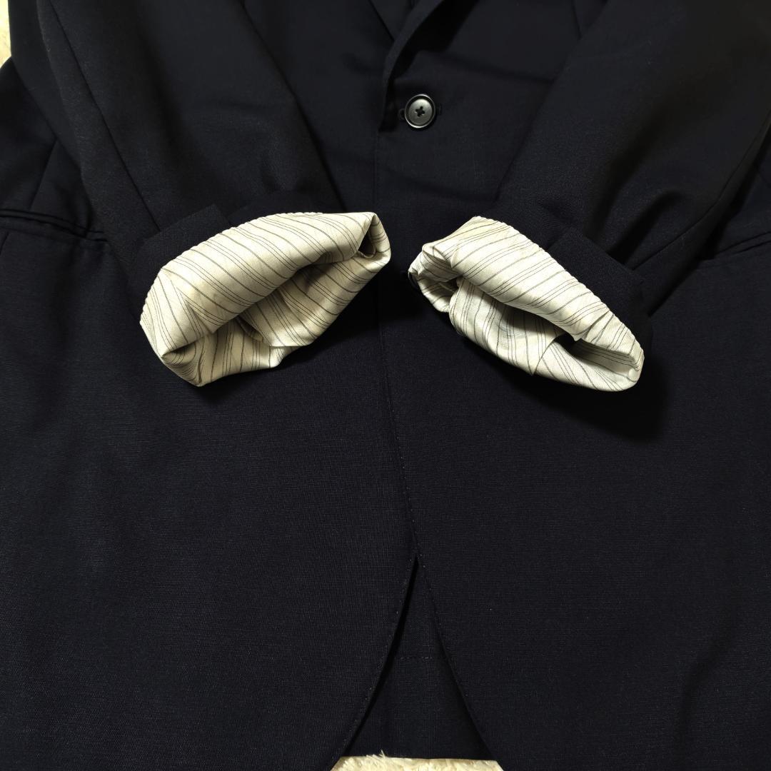 グリーンレーベルリラクシング×レダ セットアップ 48 ネイビー イタリア製生地