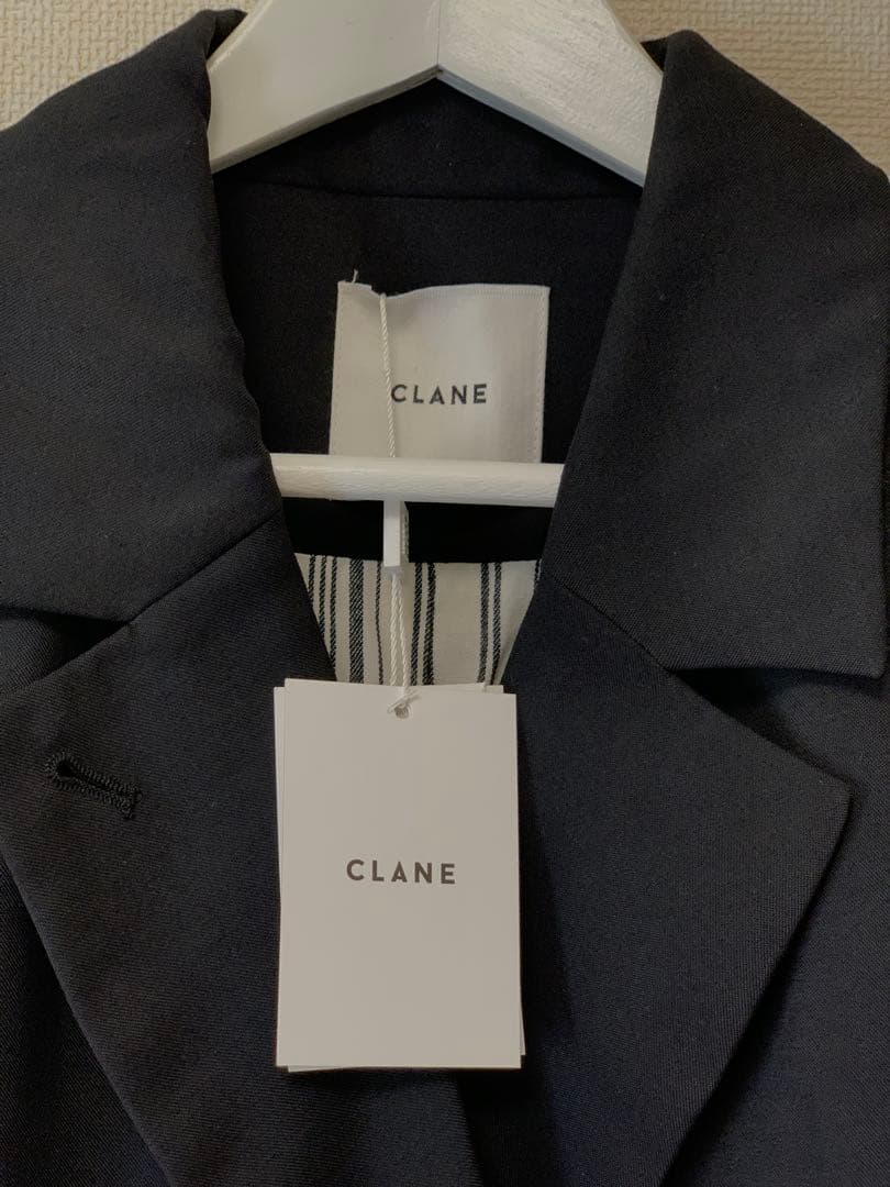 【未使用】CLANE DOUBLE BREASTED GILET ブラッククラネ