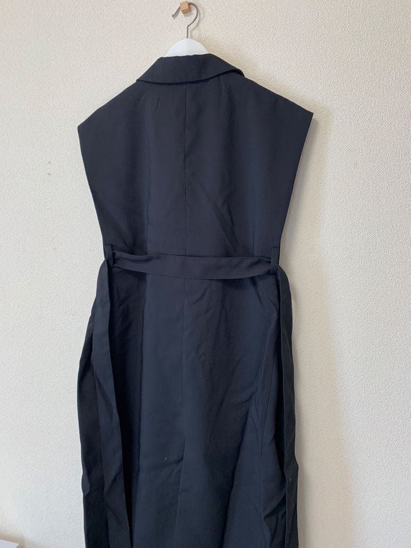 【未使用】CLANE DOUBLE BREASTED GILET ブラッククラネ