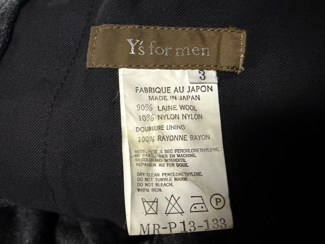 Y's for men ワイドスラックス SIZE 3