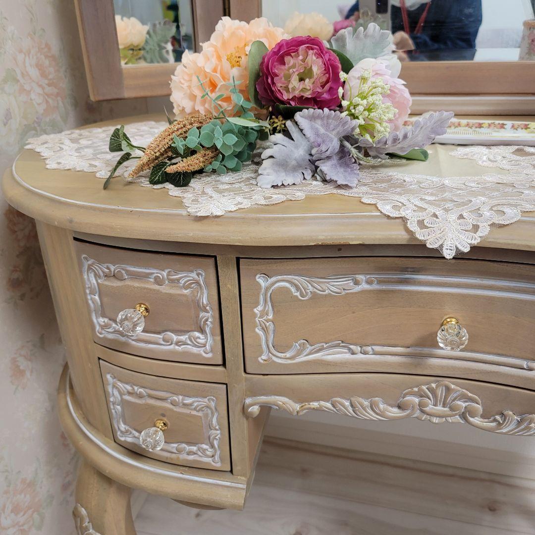 ウエストハウスギャラリー　ねこ脚　ドレッサー　スツール　ロココ調