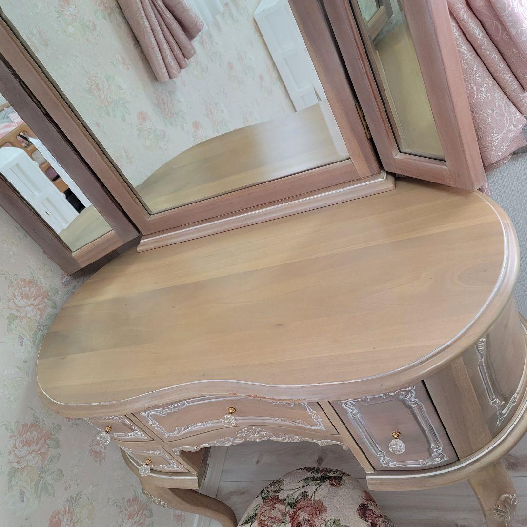 ウエストハウスギャラリー　ねこ脚　ドレッサー　スツール　ロココ調