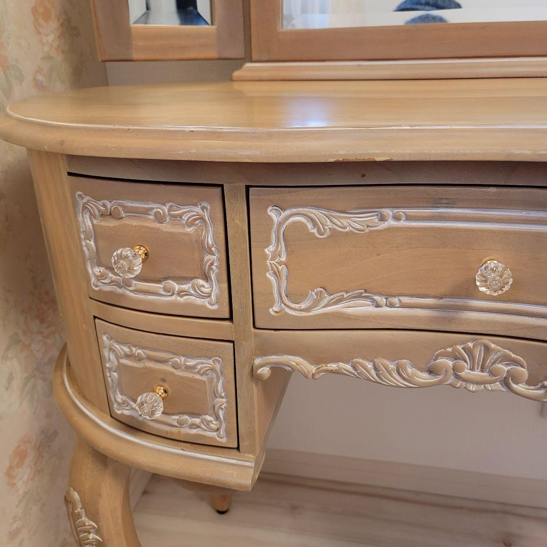 ウエストハウスギャラリー　ねこ脚　ドレッサー　スツール　ロココ調