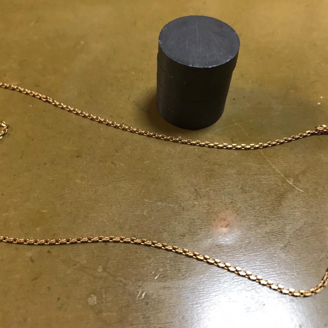 【英国ホールマーク】18金 ネックレス 1.80g ヴィンテージ 王冠刻印