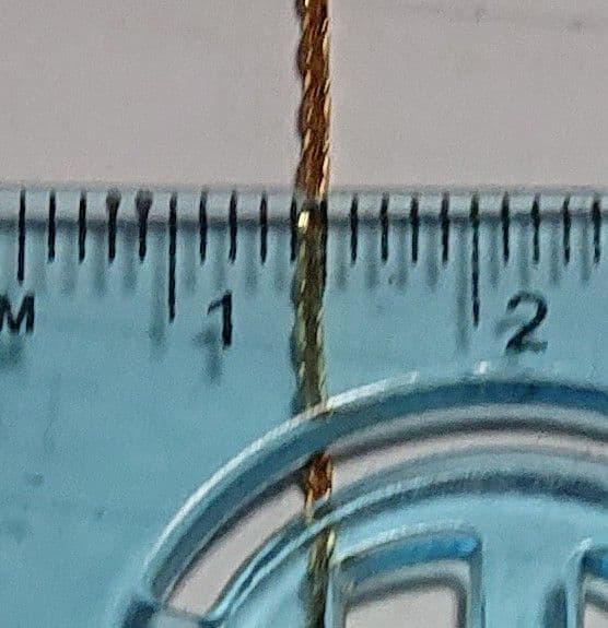 【英国ホールマーク】18金 ネックレス 1.80g ヴィンテージ 王冠刻印