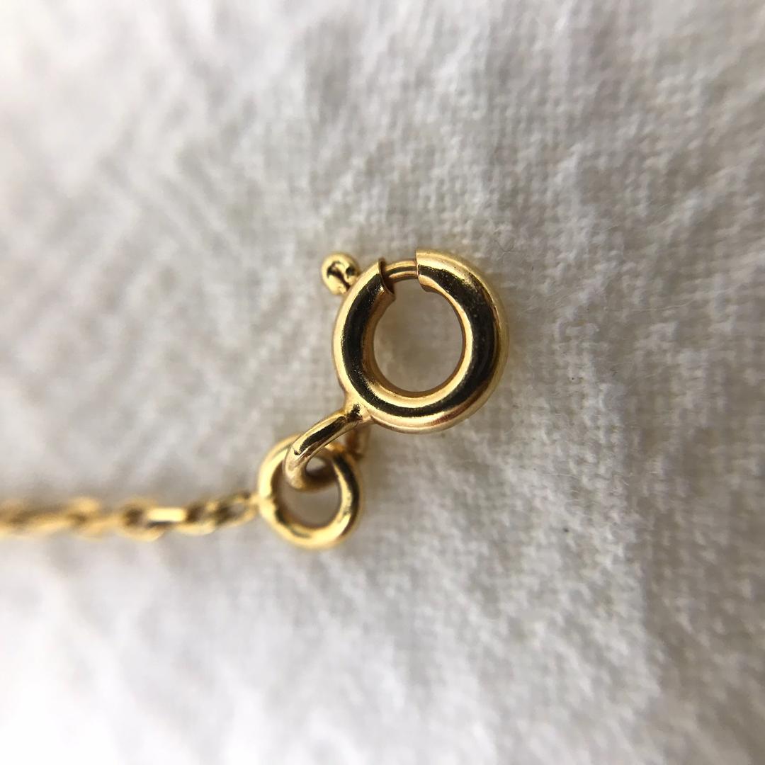 【英国ホールマーク】18金 ネックレス 1.80g ヴィンテージ 王冠刻印