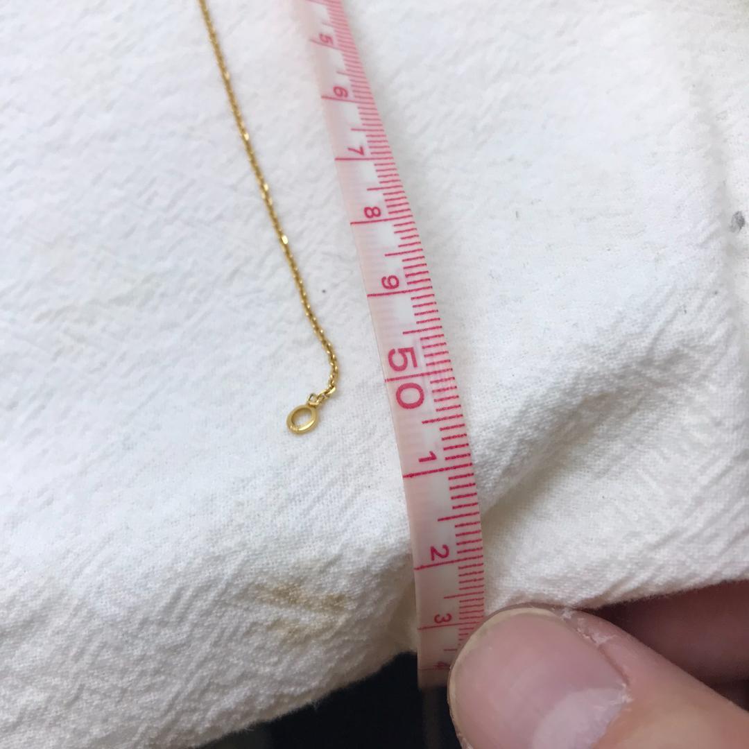 【英国ホールマーク】18金 ネックレス 1.80g ヴィンテージ 王冠刻印