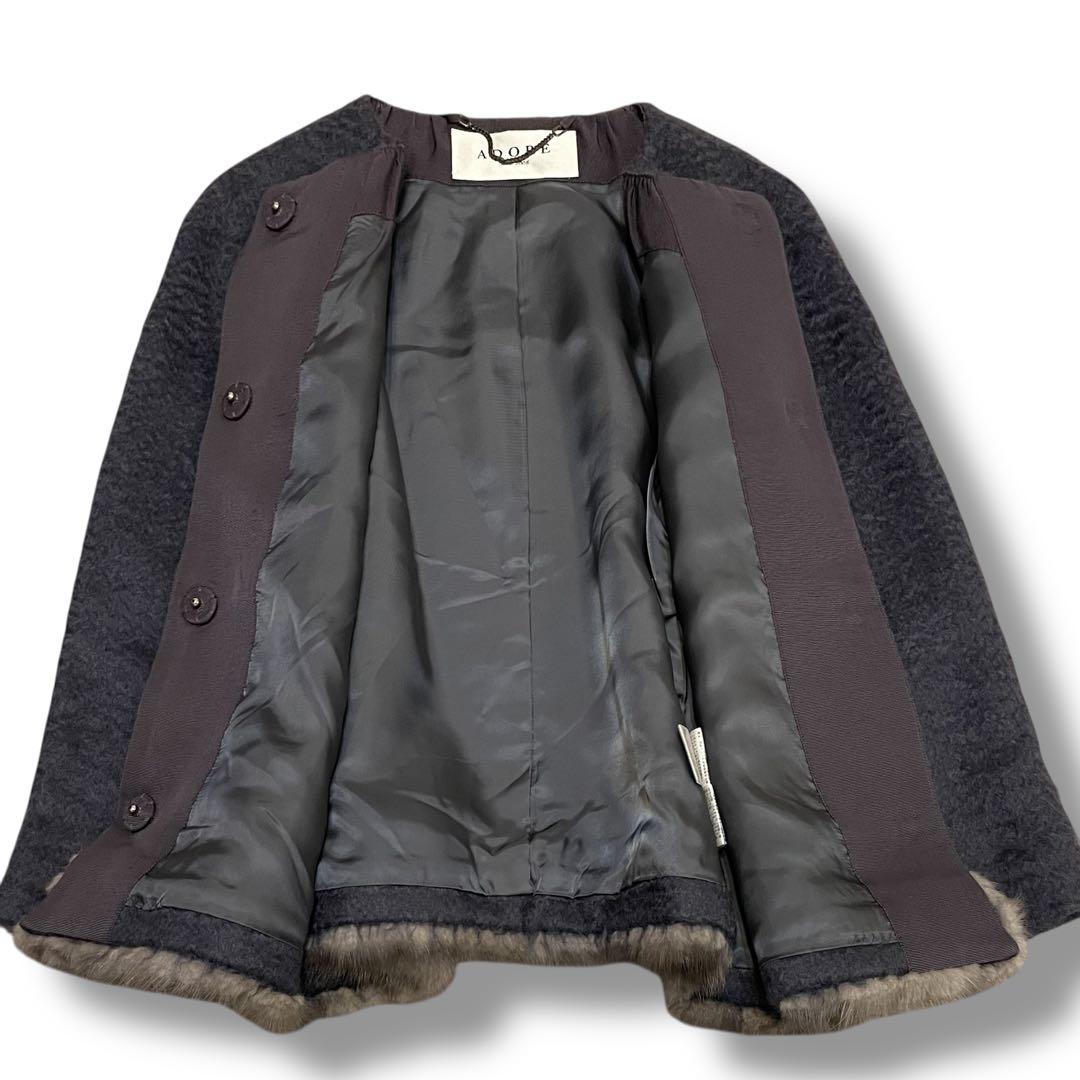 希少&極美品✨定価12万円 ADORE ミンクファージャケット セレモニー 38