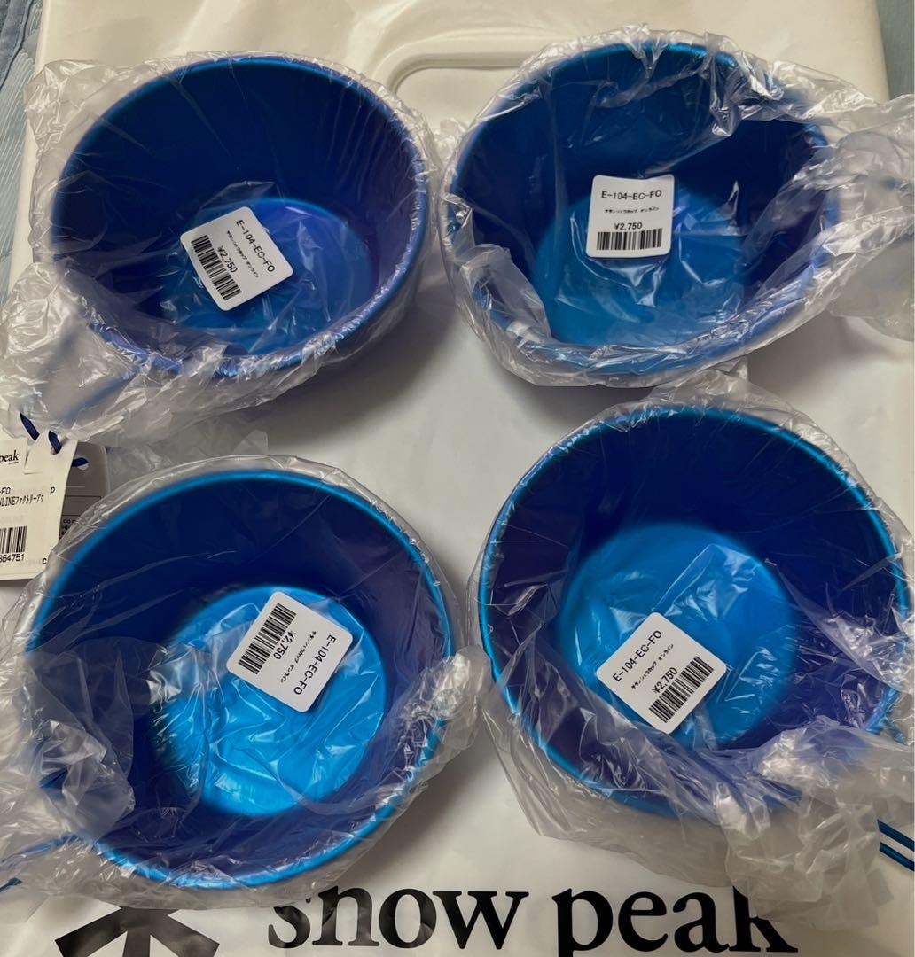  peak スノーピーク チタンカップ 4個　新品未使用品