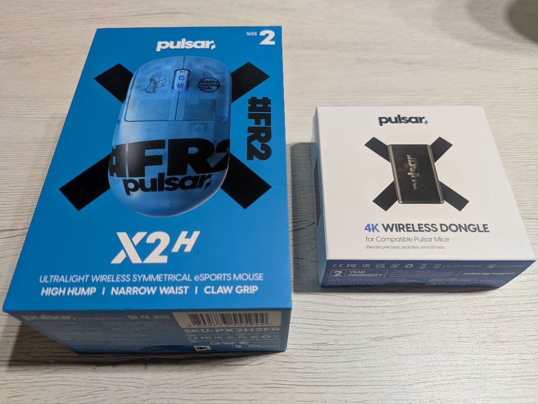 マウス・トラックボール Pulsar X2H FR2 Edition(Medium)+4K Dongle