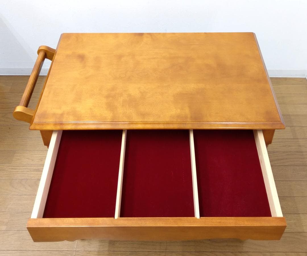 美品 横浜クラシック家具 ダニエル 木製 樺桜 A-722ワゴン キッチンワゴン