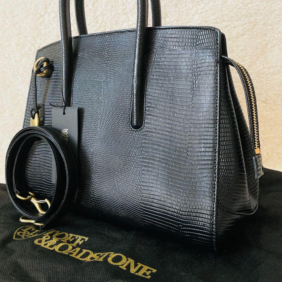 【未使用】TOFF&LOADSTONE ハンドバッグ ショルダーバッグ 黒