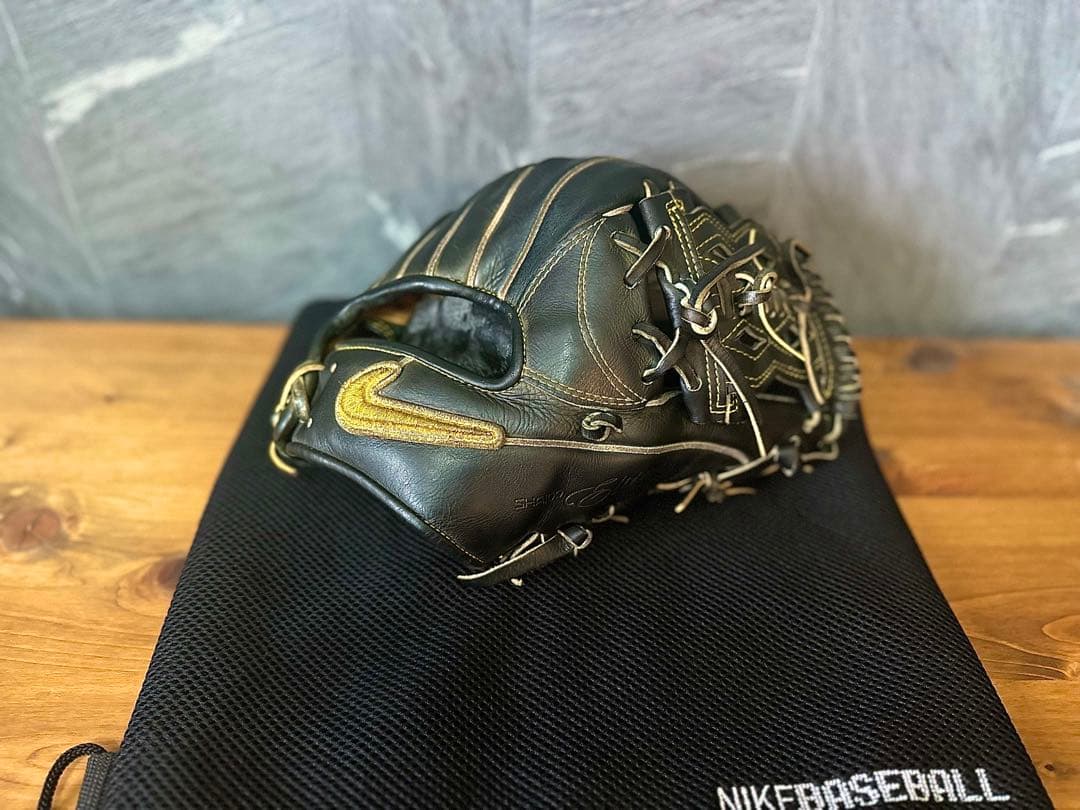 希少品NIKE ナイキ 硬式 内野手用グラブ キップレザー