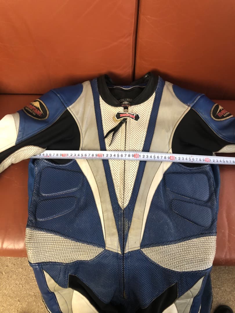 KUSHITANI 革ツナギ、レザースーツＬ丈ＬＬ幅