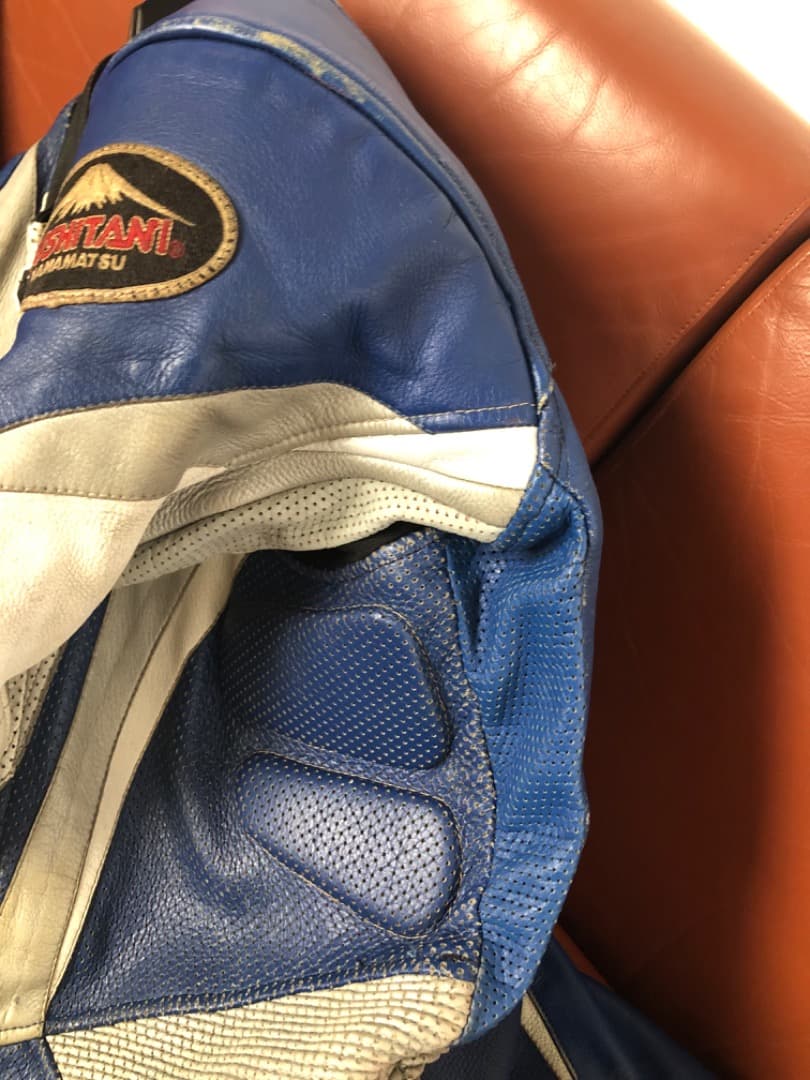 KUSHITANI 革ツナギ、レザースーツＬ丈ＬＬ幅