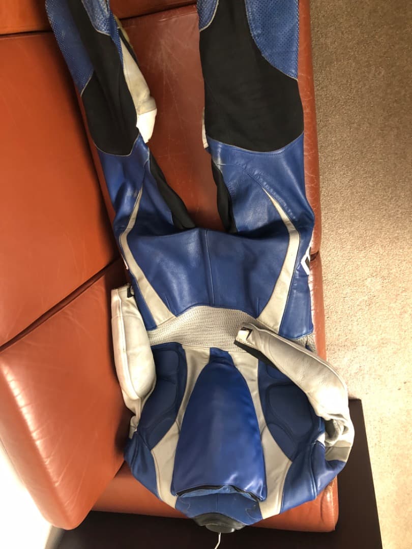 KUSHITANI 革ツナギ、レザースーツＬ丈ＬＬ幅