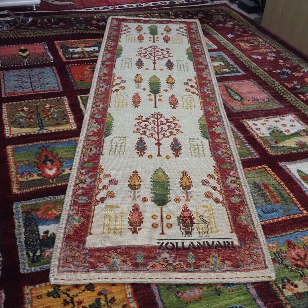 ゾランヴァリ　ギャッベ（ロングサイズ）・ルリバフ