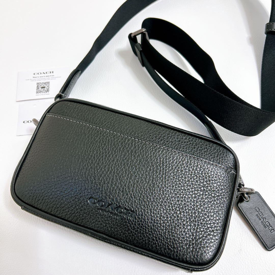 極美品 コーチ ジェイデン ショルダーバッグ クロスボディ 2way レザー 黒