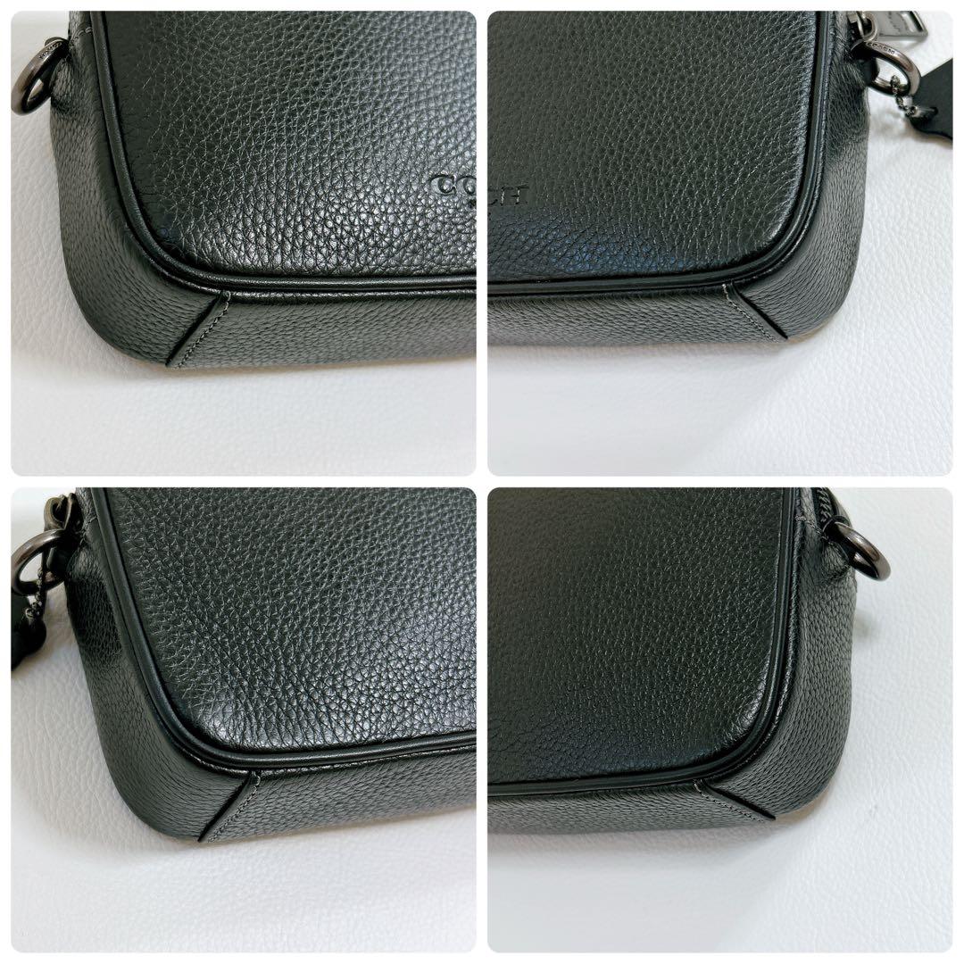 極美品 コーチ ジェイデン ショルダーバッグ クロスボディ 2way レザー 黒