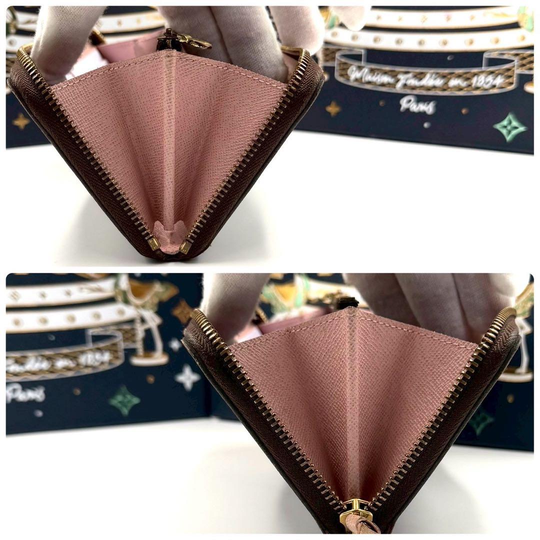 ルイヴィトン ポルトフォイユ クレマンス ローズバレリーヌ ラウンドファスナー