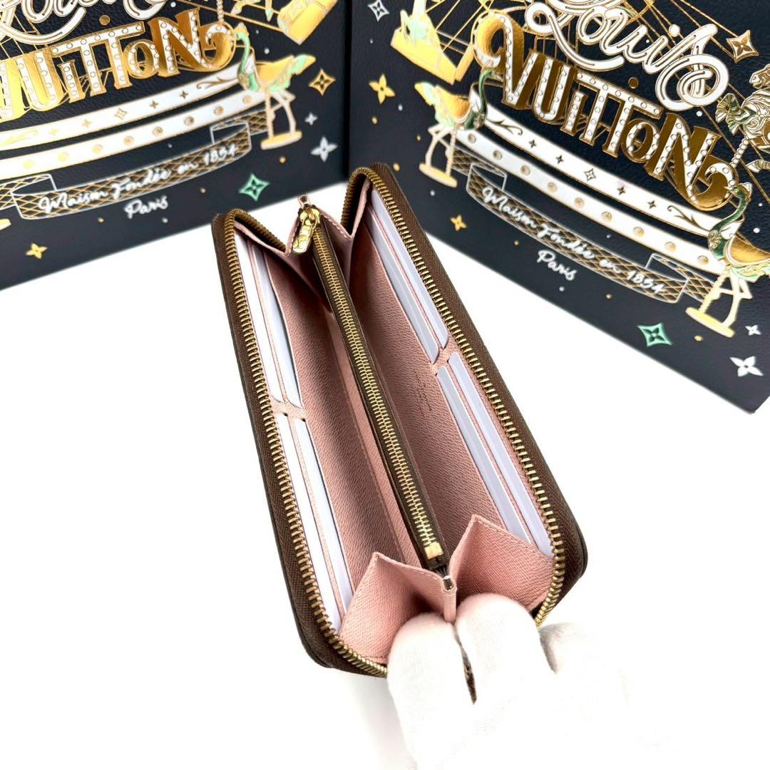 ルイヴィトン ポルトフォイユ クレマンス ローズバレリーヌ ラウンドファスナー
