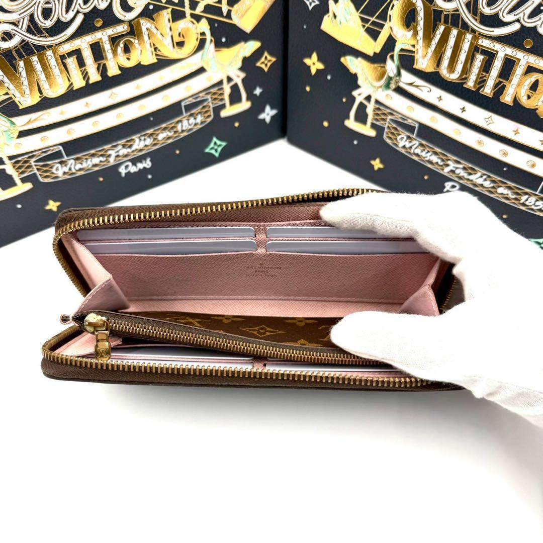 ルイヴィトン ポルトフォイユ クレマンス ローズバレリーヌ ラウンドファスナー
