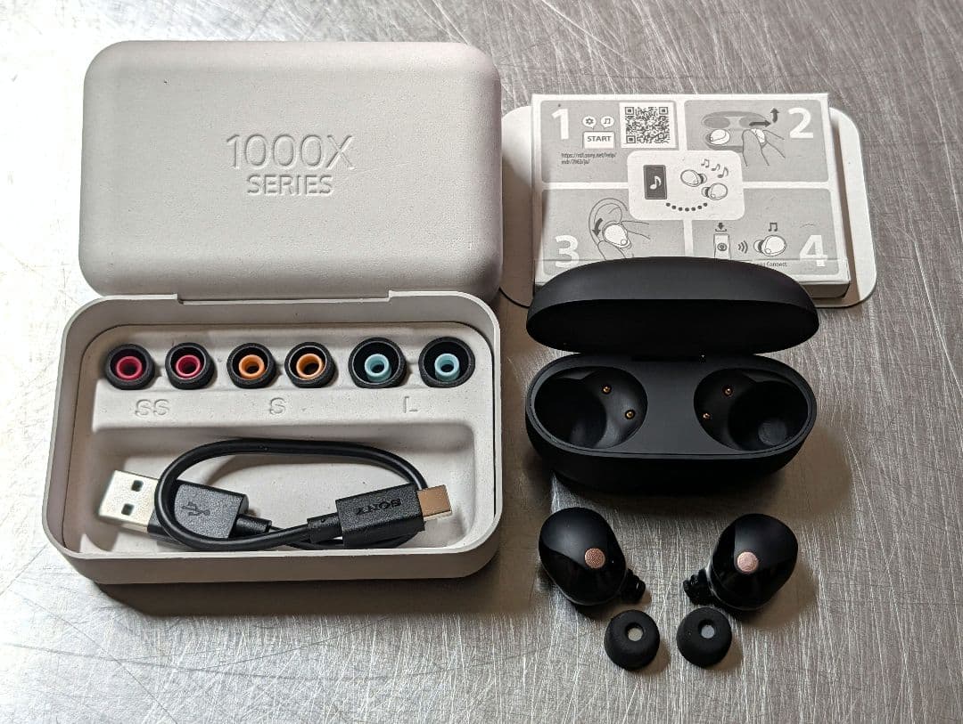 ソニー WF-1000XM5 ブラック 付属品完備 ワイヤレスイヤホン SONY