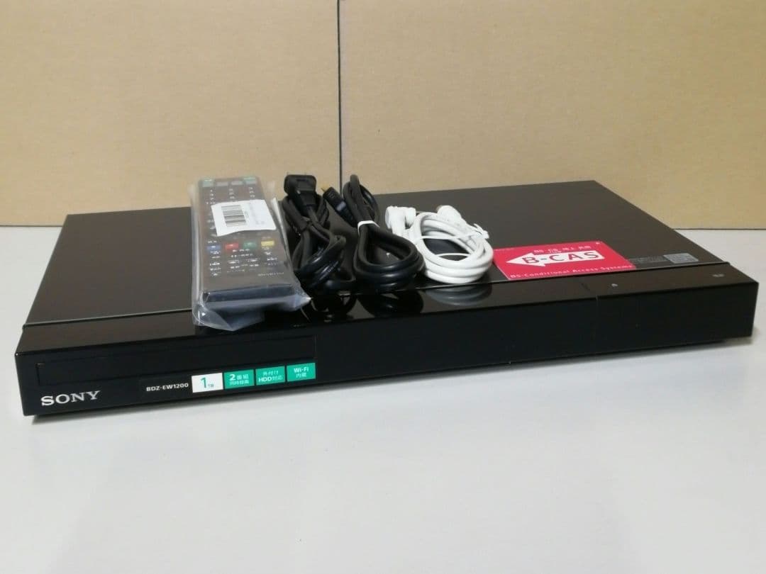SONY BDZ-EW1200　2TB/W録画/外付けHDD対応/Wi-Fi内蔵