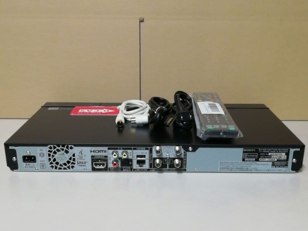 SONY BDZ-EW1200　2TB/W録画/外付けHDD対応/Wi-Fi内蔵