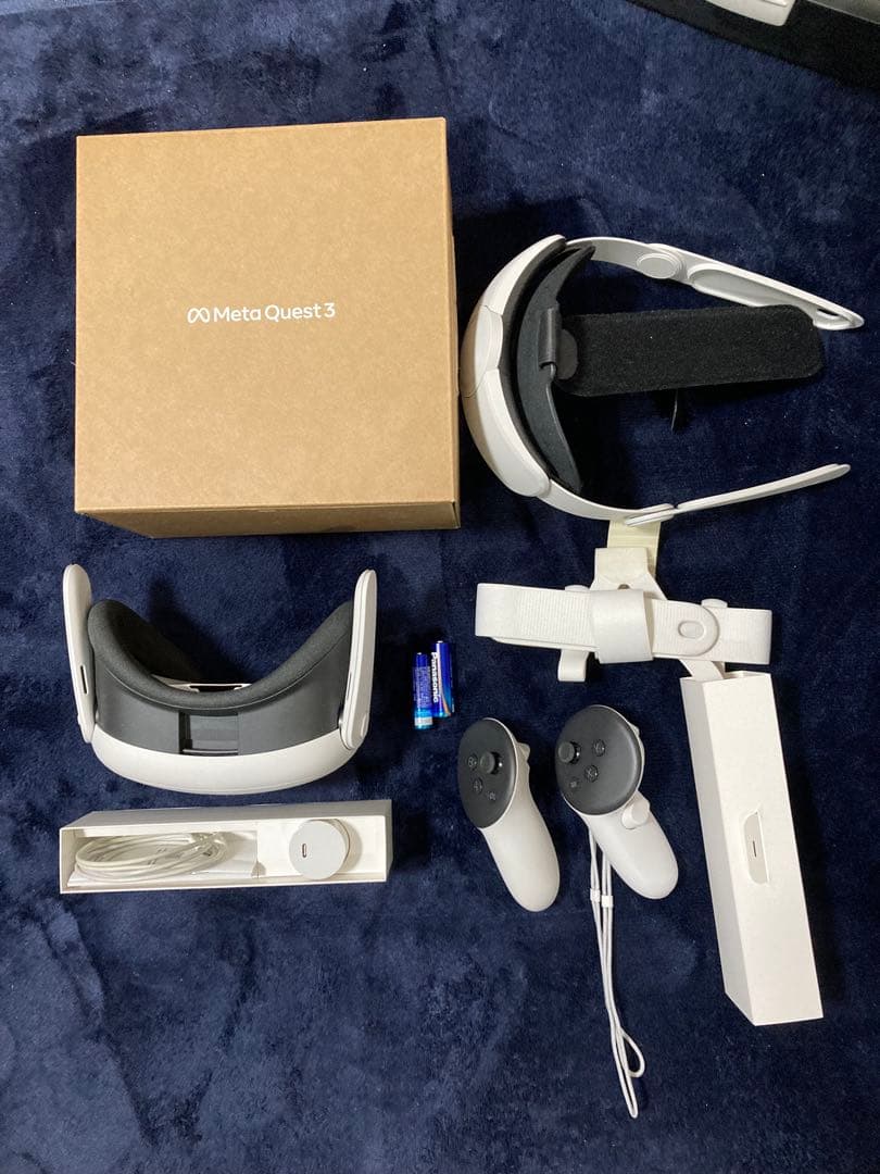  Quest 3 128GB(箱あり) + ヘッドストラップ(箱無し)