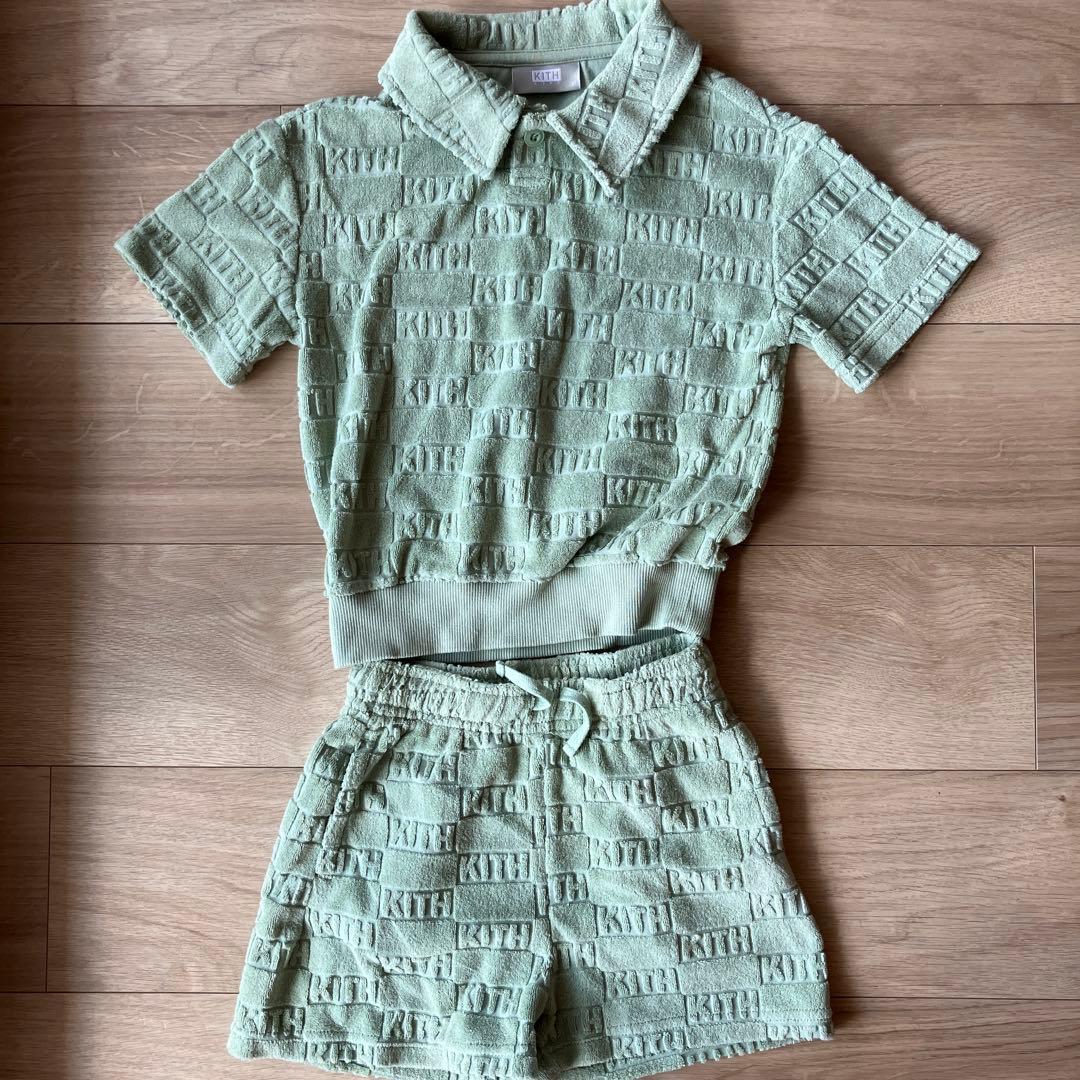 KITH ミントグリーン ショートパンツ上下セット　購入時(税込)25,960円