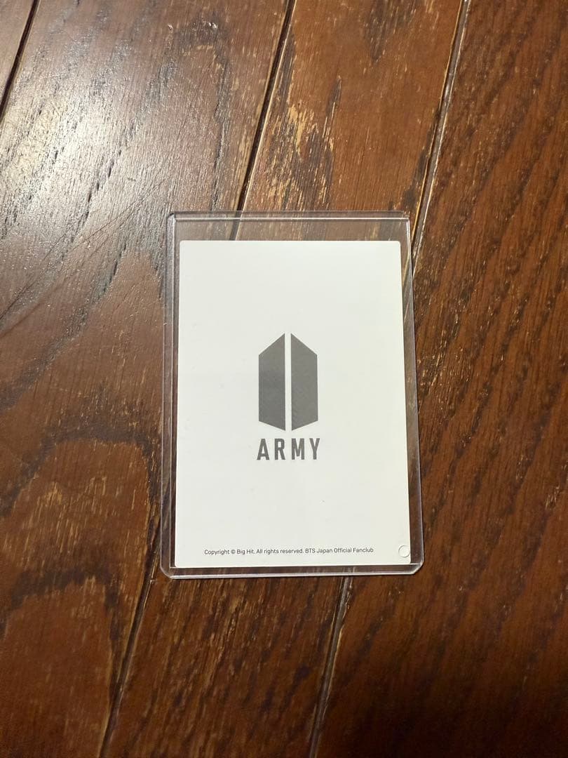 BTS V テテ　ファンクラブ更新トレカ