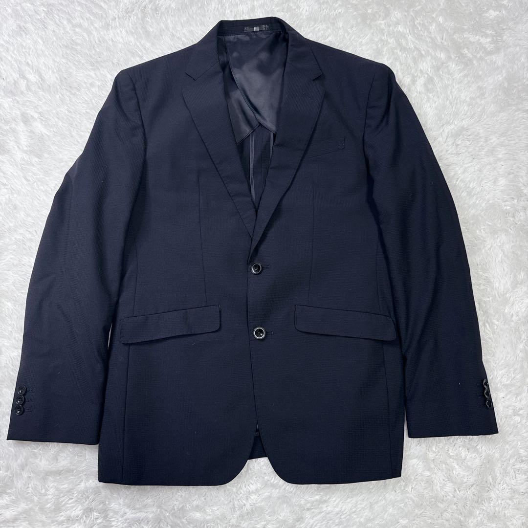 SUITSELECT スーツセレクト スリーピース チェック ネイビー AB5