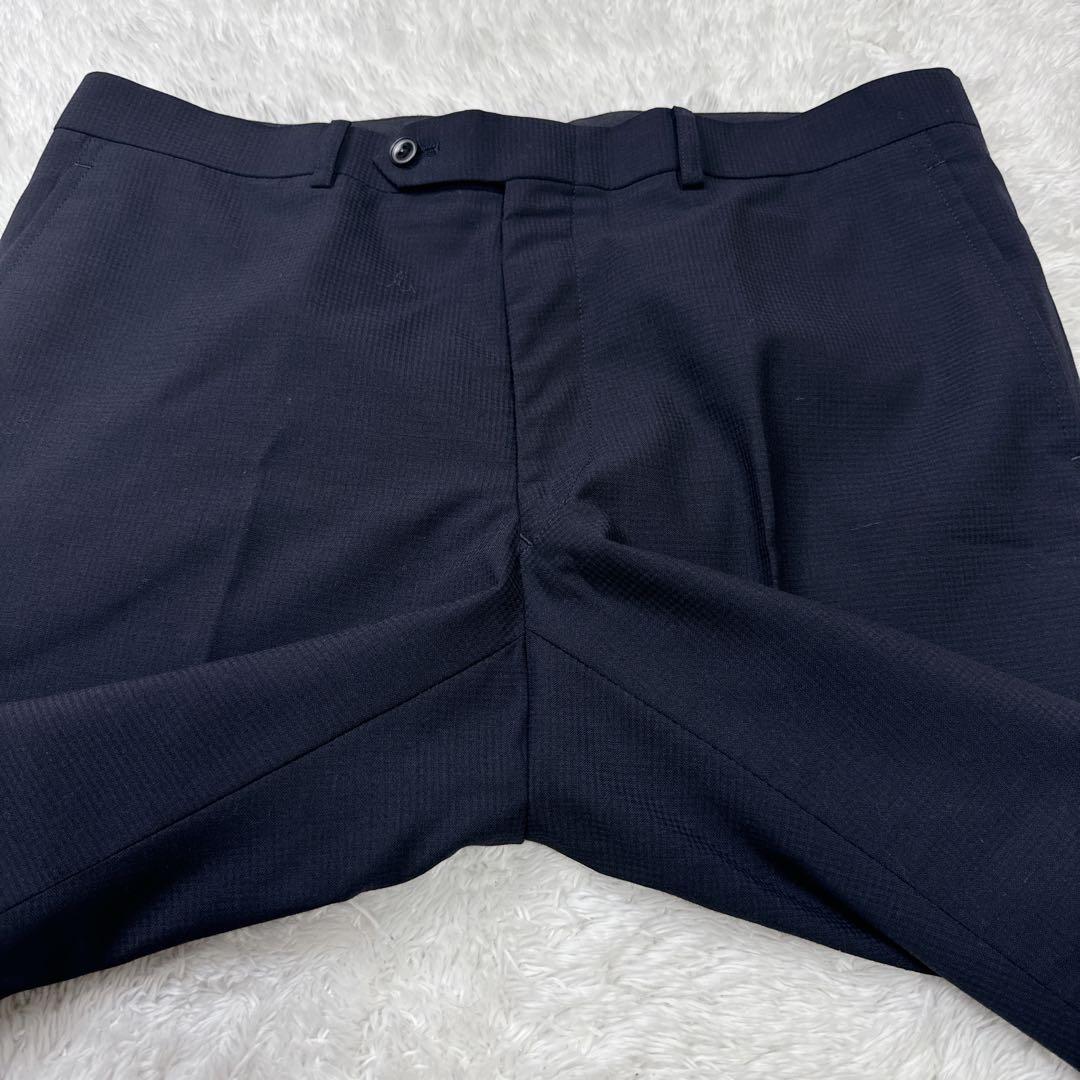 SUITSELECT スーツセレクト スリーピース チェック ネイビー AB5