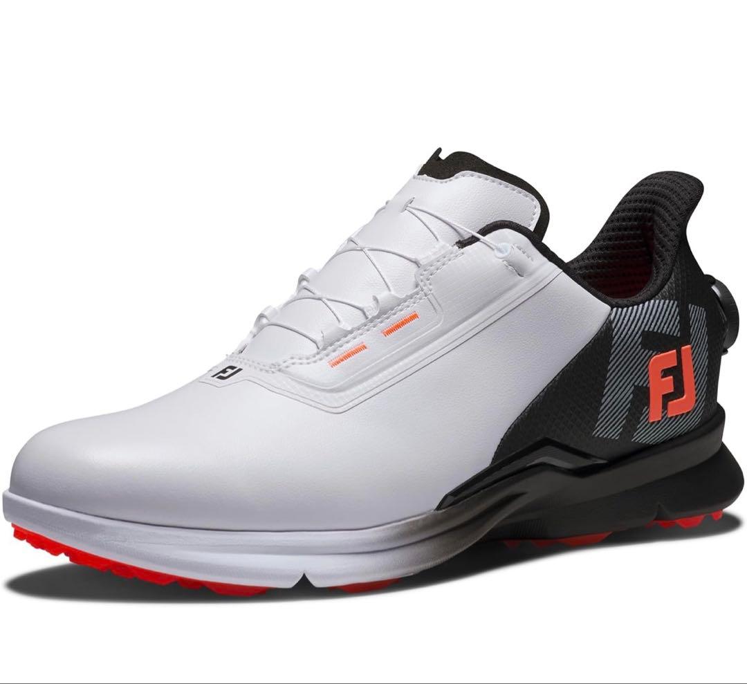 FJ Fuel ゴルフシューズ 9.5 WIDE ホワイト/ブラック/コーラル