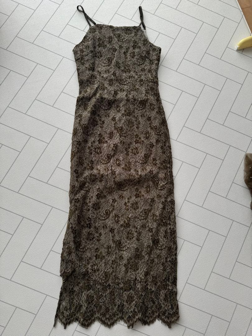 Leja パール付きボレロ　刺繍キャミワンピ　オケージョン　結婚式　お呼ばれ