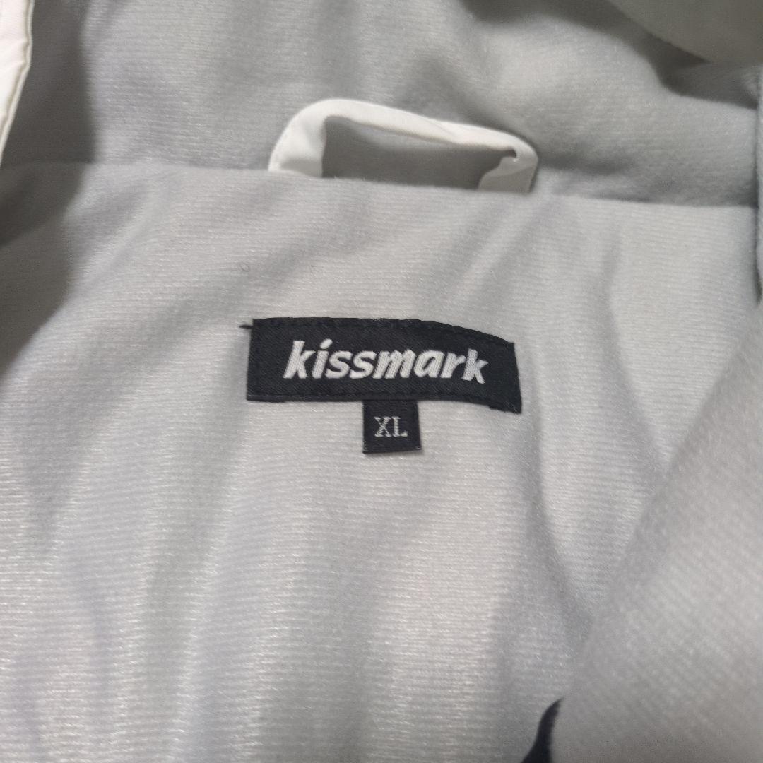 1回着 2024モデル kissmark スノボウェア 白 黒 L 上下セット