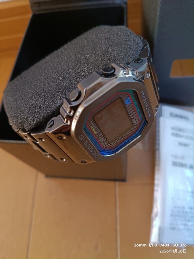 僕*ん様 G-SHOCK GMW-B5000BPC-1 ブラックメタリックUSE