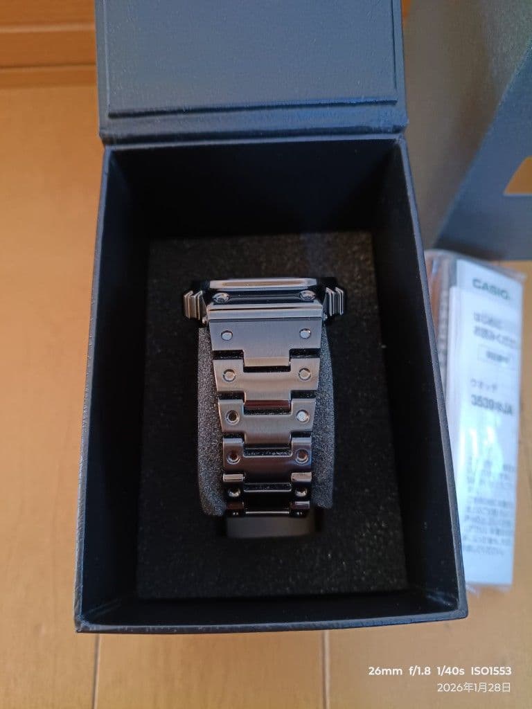 僕*ん様 G-SHOCK GMW-B5000BPC-1 ブラックメタリックUSE