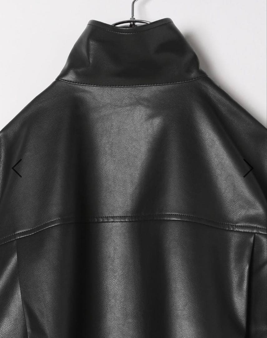 あみ⭐︎フェイクレザーブルゾン　レプシィム LEPSIM ブラック