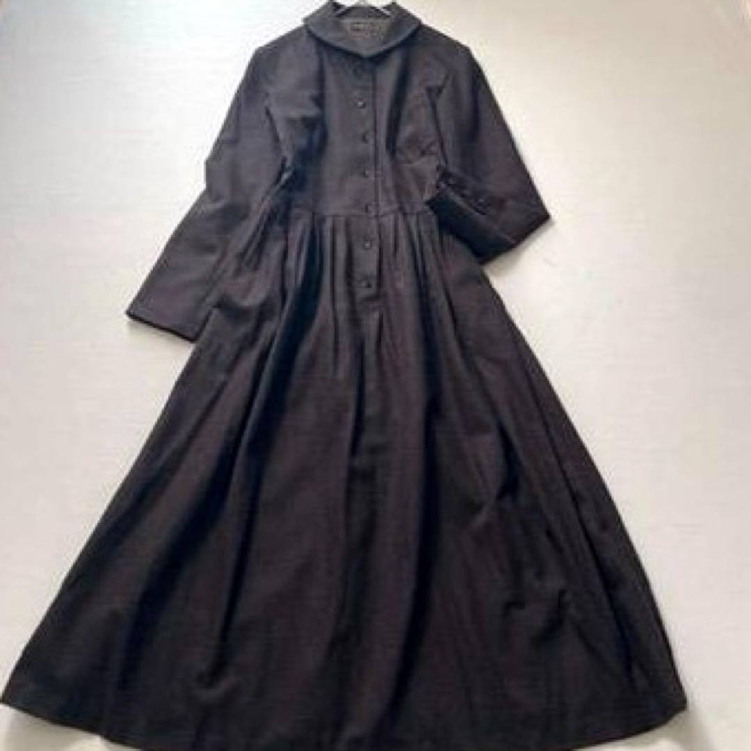 【komeme】マーガレットハウエル　旧タグ ウール マキシ丈 ワンピース