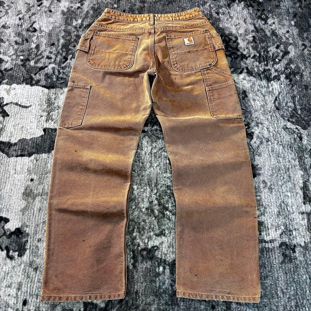 コメ欄セール！一点物 雰囲気系 フェードブラウン W38 極太ワーク