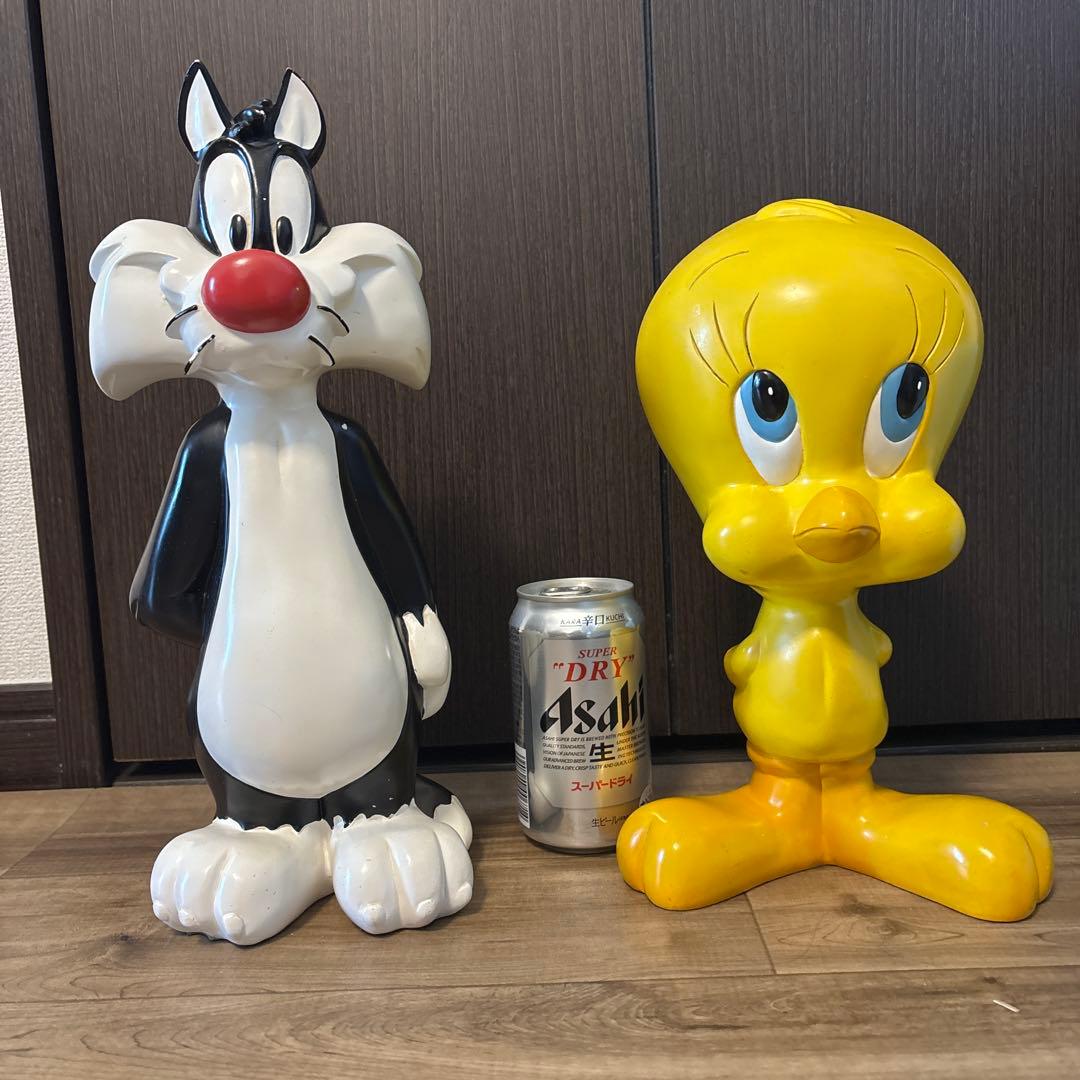 ルーニーテューンズ シルベスター トゥイーティー フィギュアセット30cm ２体