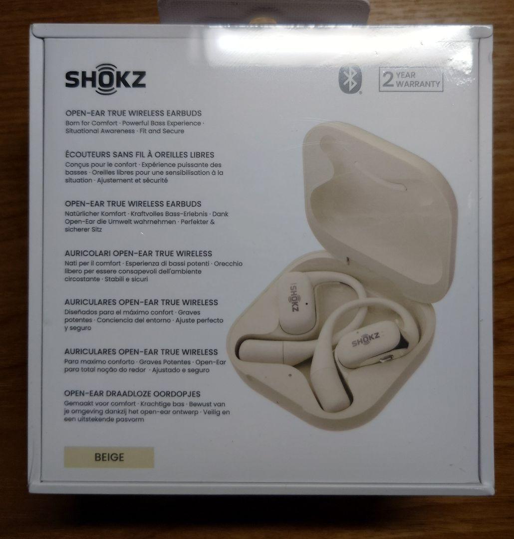 【新品未開封】SHOKZ OPENFIT 骨伝導イヤホン