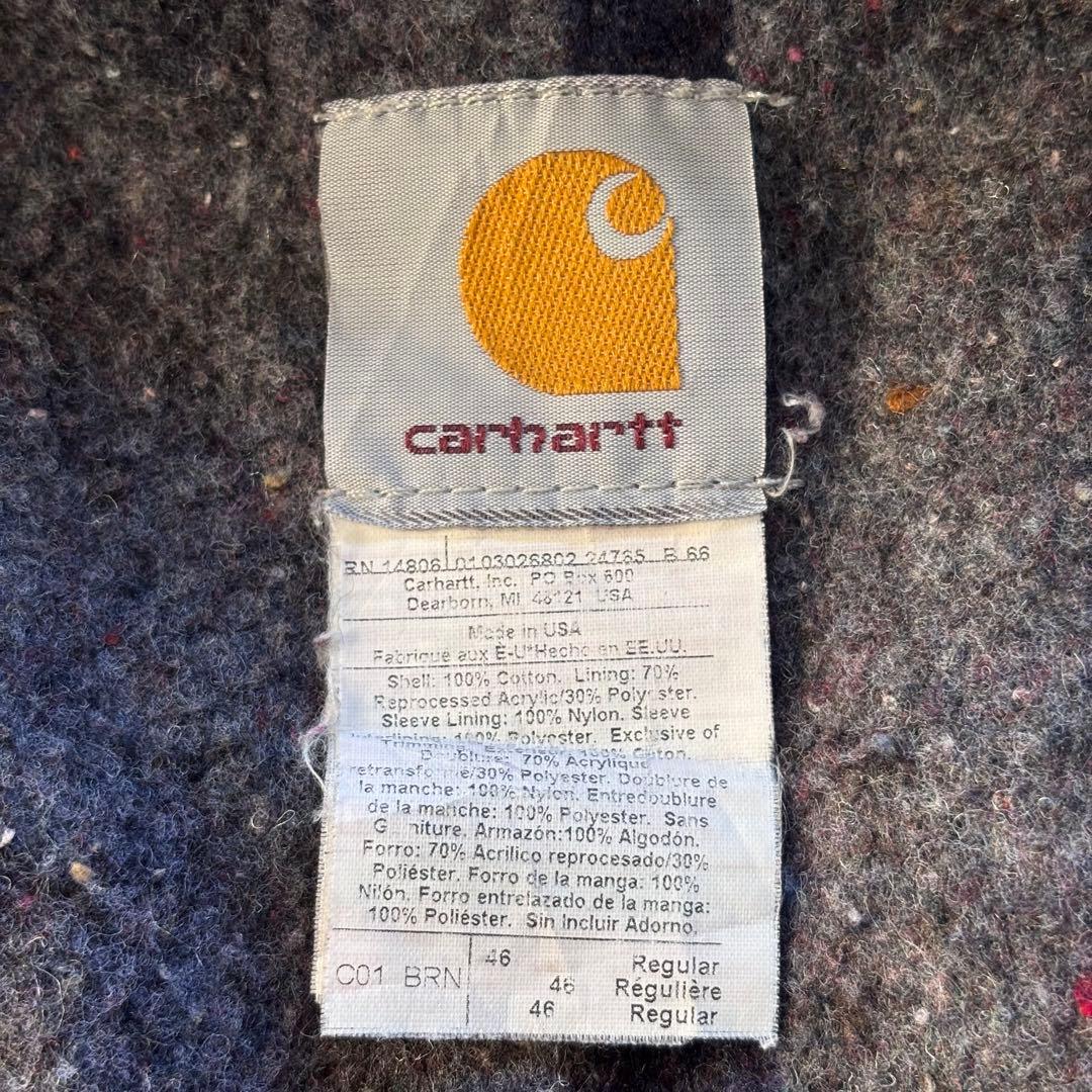 【BORO】カーハート チョアコート USA製 フェード ダメージ ビンテージ